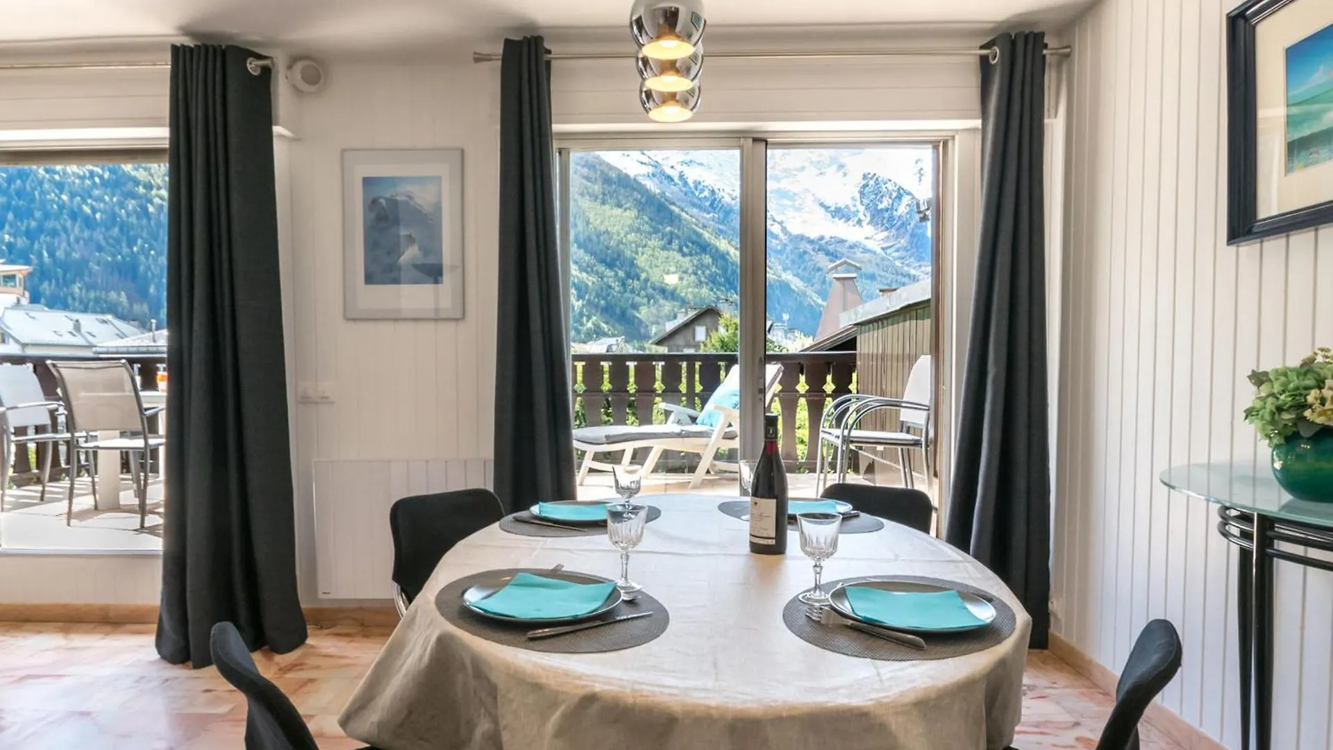 Grand Appartement Avec Terrasse Face Au Mont-Blanc, Parking Et Wifi - Fr-1-343-173 Chamonix